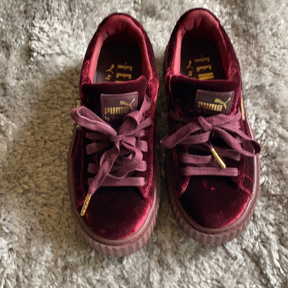 FENTY PUMA Royal Purple Velvet Creeper by Rihanna